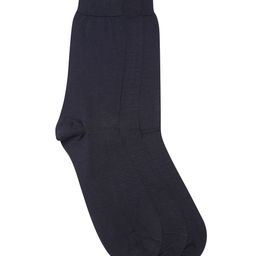 Marks & Spencer Men Pack of 3 Navy Blue Solid Above Ankle-Length Socks-32