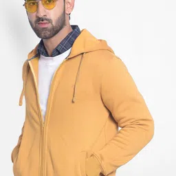 Crimsoune Club Hooded Neck Long Sleeve Zip Detail Front-Open Sweatshirt-image-35