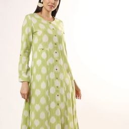 svrnaa by azorte Button-Down A-Line Kurta image 1
