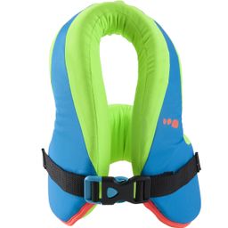 Swim Life Vest SWIMVEST+ Secure Fit & Buoyant Green Blue-image-1