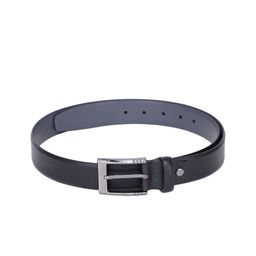 Alvaro Castagnino Men Black Checked Leather Belt-image-80