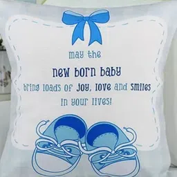 fnp White & Blue Gift From Heaven Printed Pre-Filled Cushion-image-17