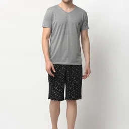 Vimal Jonney Men Grey Cotton Blend Track Suit-image-76
