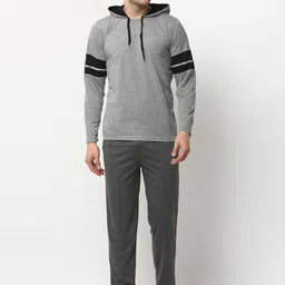 VIMAL JONNEY Men Grey Night suit-image-47