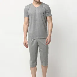 VIMAL JONNEY Men Grey Night suit-image-78