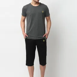 Vimal Jonney Men Grey Cotton Blend Track Suit-image-38