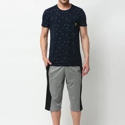 Vimal Jonney Men Grey Cotton Blend Track Suit-image-35