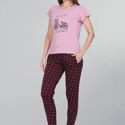 GODFREY Graphic Printed Pure Cotton Night Suit-image-30