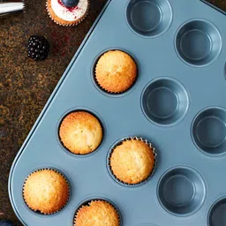 Jamie Oliver Teal-Green Solid Non-Stick Mini Muffin Tray-10