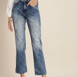 Moda Rapido Women Blue Heavy Fade Stretchable Slim Fit Casual Jeans-image-37