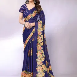 FABMORA Floral Printed Saree-image-21