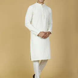 Sultan The King Of Kurta Ethnic Motifs Chikankari Cotton Long Sleeve Kurta With Churidar-image-25