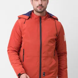SPYKAR Men Orange Padded Jacket-image-21