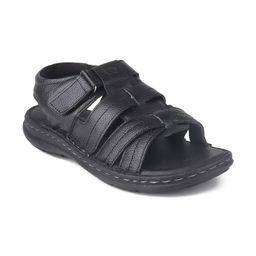 Red Chief Men Textured Leather Comfort Sandals-image-4