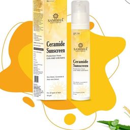 SAMISHA Ceramide Hyaluronic Spf 50 Pa+++ Dewy & 100% No White Cast Sunscreen - 50 g-21