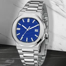 Shocknshop Unisex Stainless Steel Bracelet Style Straps Analogue Watch WCH85Blue-38