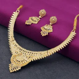 Sukkhi 24 KT Gold-Plated Necklace & Earrings Set-28