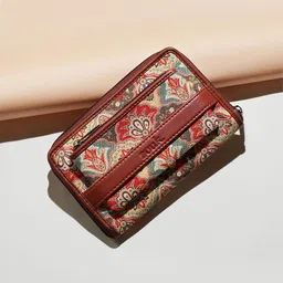 ZOUK Women Floral Printed Zip Around Wallet image 1