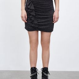 Urban Revivo Glitter Ruched Mini Pencil Skirt-image-65