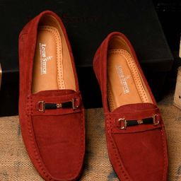 LOUIS STITCH Men Classic Handmade Suede Driving Loafers-picture-27