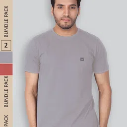LUX NITRO Pack Of 2 Round Neck Cotton Lounge T-shirts-image-64