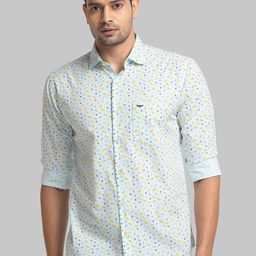 Park Avenue Slim Fit Floral Printed Pure Cotton Casual Shirt-image-93