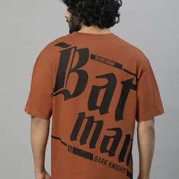 Free Authority Batman Printed Pure Cotton Loose-Fit T-Shirt-image-72