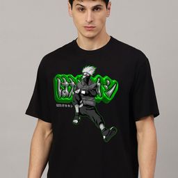 Free Authority Naruto Printed Pure Cotton Oversized T-Shirt-image-34