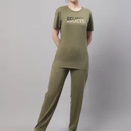 VIMAL JONNEY Printed Cotton T-Shirt & Track Pants Co-Ords-image-91