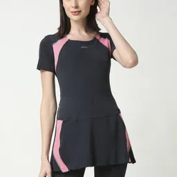 Black Panther Colourblocked Frock Style Swim Set-picture-39