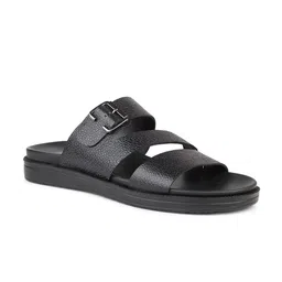 ATESBER by Inc.5 Men Open Toe Leather Comfort Sandals With Buckle Detail-image-44