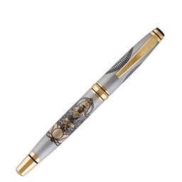 VEA Silver-Toned & Gold-Toned Textured Rollerball Pen-image-14