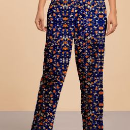LYRA Women Printed Relax-Fit Mid-Rise Cotton Lounge Pants-image-30