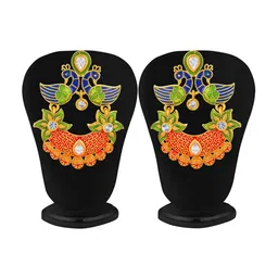 Sukkhi Gold-Plated Peacock Chandbalis Earrings-32