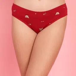 PrettyCat Conversational Printed Mid-Rise Breathable Stretchable Bikini Briefs-6