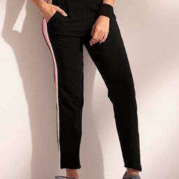 LYRA Women Mid-Rise Relaxed Fit Sports Track Pants-image-1