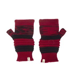 Bharatasya Men Maroon & Black Printed Knitted Winter Gloves-image-61