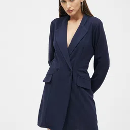 Kibo Solid Wrap Dress-image-7