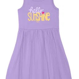 Wear Your Mind Girls Printed Fit and Flare Dress-image-75