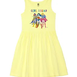 Wear Your Mind Girls Justice League Printed Fit and Flare Cotton Dress-picture-13