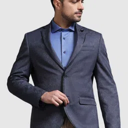 Blackberrys Shawl Collar Long Sleeves Slim-Fit Single Breasted Blazer-picture-56