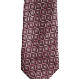 Alvaro Castagnino Men Brown & Pink Printed Broad Tie-image-5