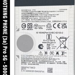 SOCO Mobile Battery For Nothing Phone (3a) Pro 5G- 5000mAh-image-7