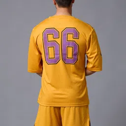 GO DEVIL Printed Round Neck T-Shirt With Printed Shorts image 3