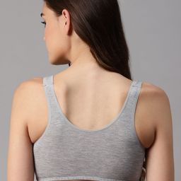 Marks & Spencer Grey Melange Flexifit Solid Sleep Bra image 4
