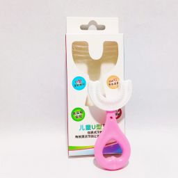 U Shaped Toothbrush for Kids Manual Toothbrush Silicone Extra Soft Teether-image-77