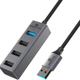 AMKETTE 4 Port Hybrid Hub 1 USB 3.0 Superspeed Port,3 USB 2.0 Port USB Hub-20