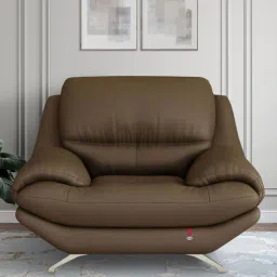 durian Clarkson Leatherette 1 Seater Sofas in Grey Colour-picture-29