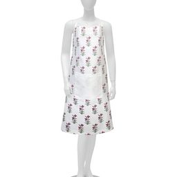 Texstylers Pink & White Floral Printed Cotton Kitchen Apron-42