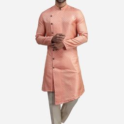 THE KURTA COMPANY Ethnic Motifs Woven Design Kurta-image-52